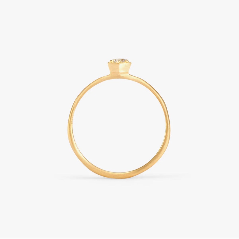 💛SOLD💛 Satomi Kawakita hexagon diamond solitaire ring ⚜️DO NOT BUY⚜️ - Picture 8 of 9
